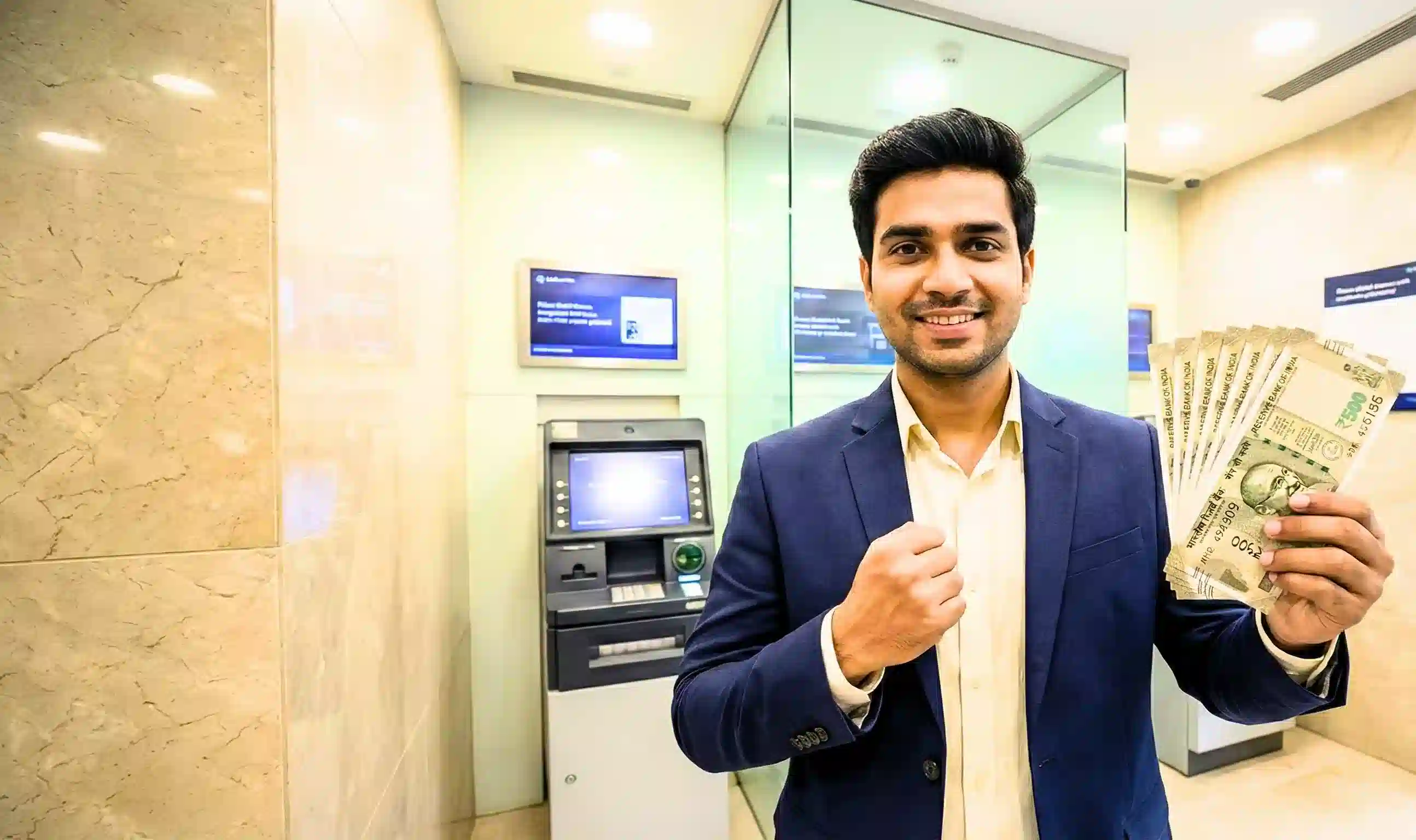 Modern ATM machines available for franchise partnerships in India